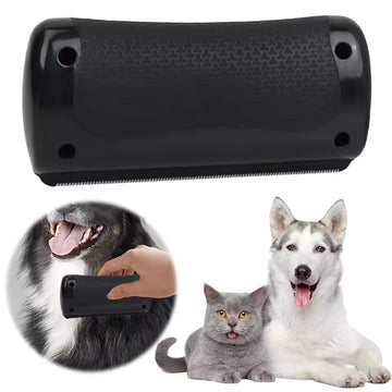 Pet Deshedding Brush & Fur Knot Cutter – Grooming Tool for Dogs & Cats with Long or Short Hair