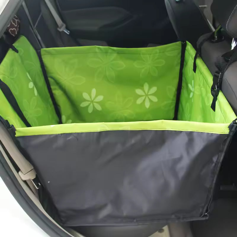 Pet Carrier & Car Seat Cover – Dog & Cat Travel Mat, Blanket, Rear Seat Hammock, Portable Pet Bag & Protector for Car Travel (Transportín Perro)
