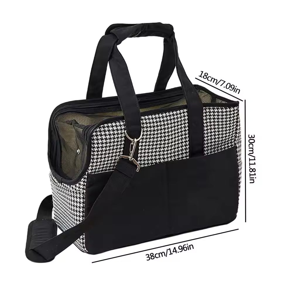 Portable Pet Carrier Tote – Breathable Handheld & Shoulder Bag for Small Dogs, Cats, and Rabbits – Ideal for Travel