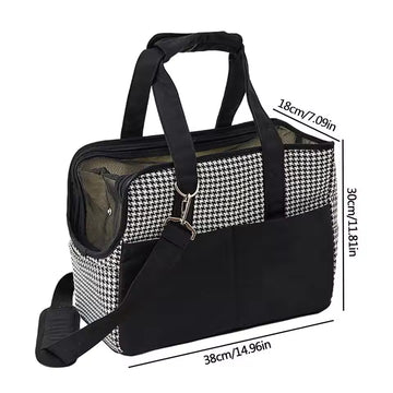 Portable Pet Carrier Tote – Breathable Handheld & Shoulder Bag for Small Dogs, Cats, and Rabbits – Ideal for Travel