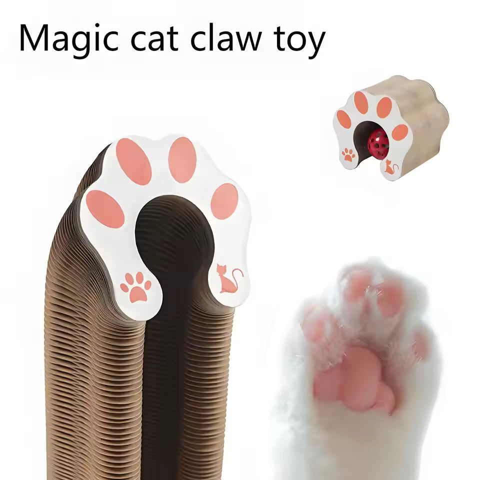Cat Scratching Board with Bell – Durable Corrugated Cardboard Toy for Cats | Interactive Scratch Pad for Play & Stress Relief