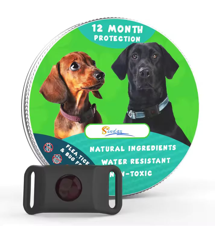 Natural Flea & Tick Repellent Collar – Essential Oil Pendant for Dogs & Cats | Pest-Repelling Pet Accessory