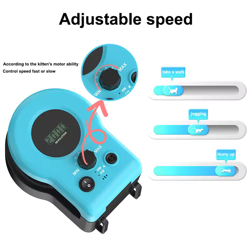 Interactive Cat Treadmill Toy – Adjustable Speed Running Wheel for Cats & Kittens | Mental Stimulation & Exercise Play Toy for Pets