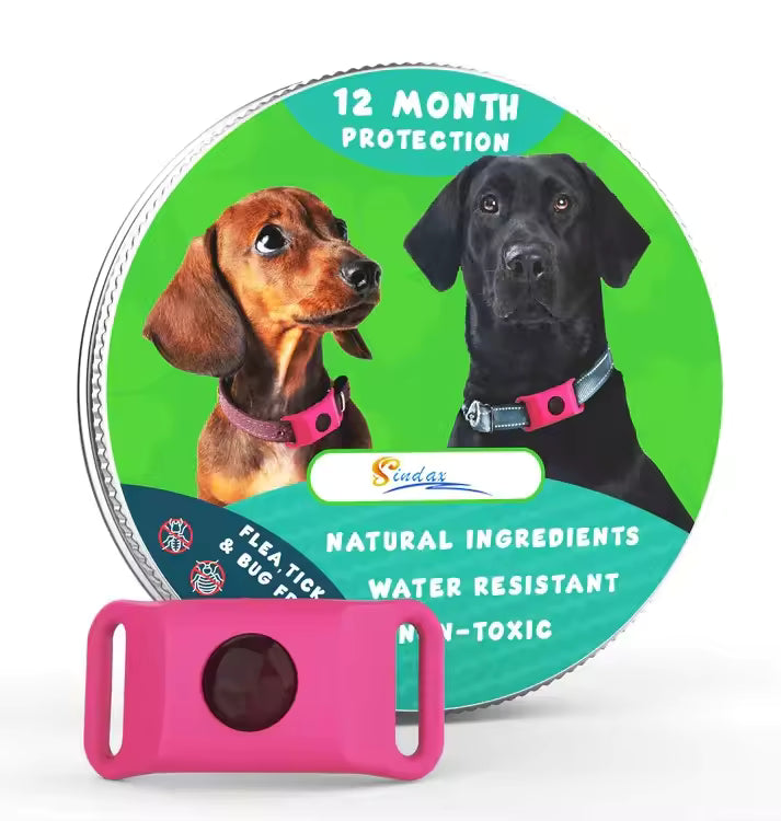 Natural Flea & Tick Repellent Collar – Essential Oil Pendant for Dogs & Cats | Pest-Repelling Pet Accessory