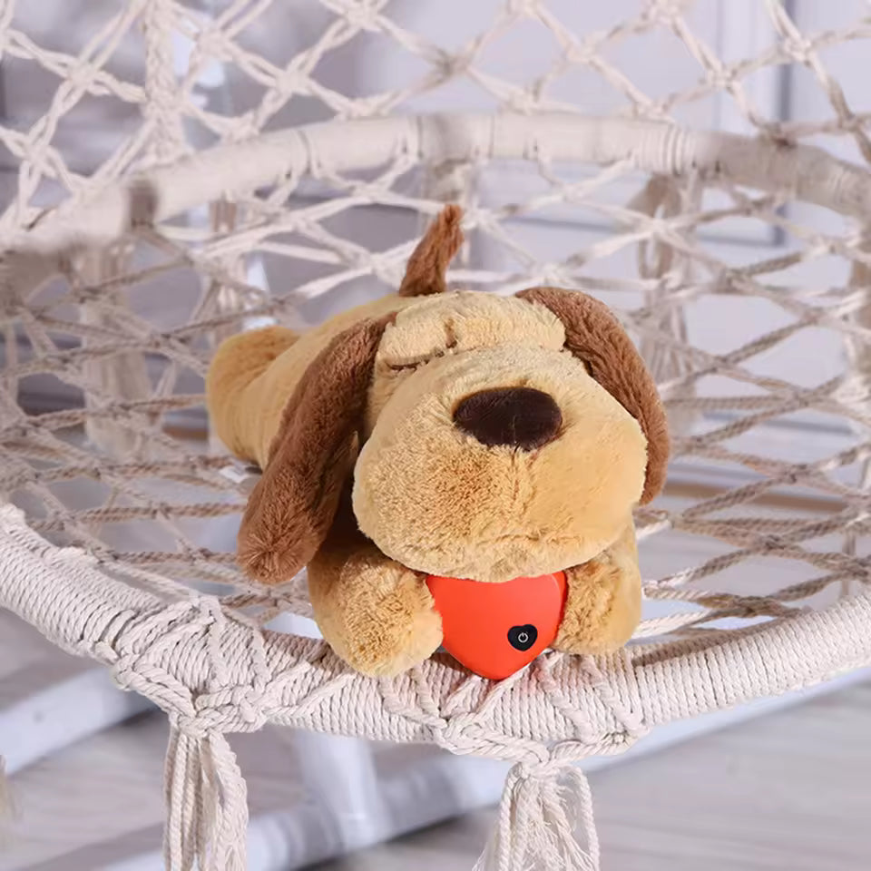 Heartbeat Puppy Plush – Soothing Pet Toy for Sleep & Anxiety Relief | Soft Behavioral Training Comfort Doll for Dogs & Puppies
