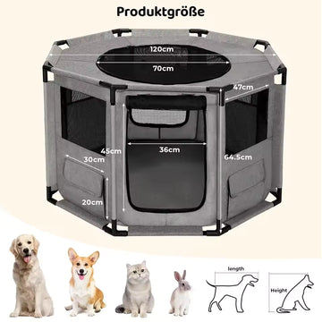 Portable Pet Playpen – Indoor & Outdoor Water-Resistant Crate for Dogs, Cats, Puppies & Small Animals