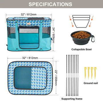 Waterproof Puppy Shelter for Dogs & Cats – Indoor/Outdoor Trav