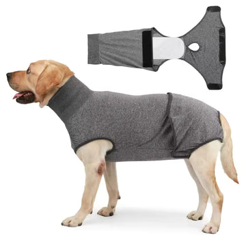 Post-Surgery Pet Bodysuit – Protective Recovery Shirt for Dogs and Cats, Covers Abdominal Wounds, Replaces Bandages, Anti-Lick Clothing