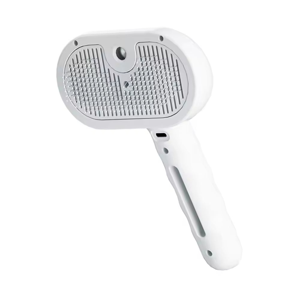 3-in-1 Pet Steam Brush – Spray, Grooming & Hair Removal Comb for Cats, Dogs & Small Animals