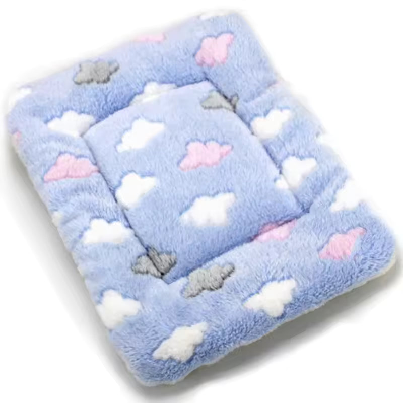 Cozy Pet Sleeping Pad – Warm Fleece Dog Blanket, Soft Cat Cushion Mat, Plush Puppy Mattress for Small Pets & Kittens