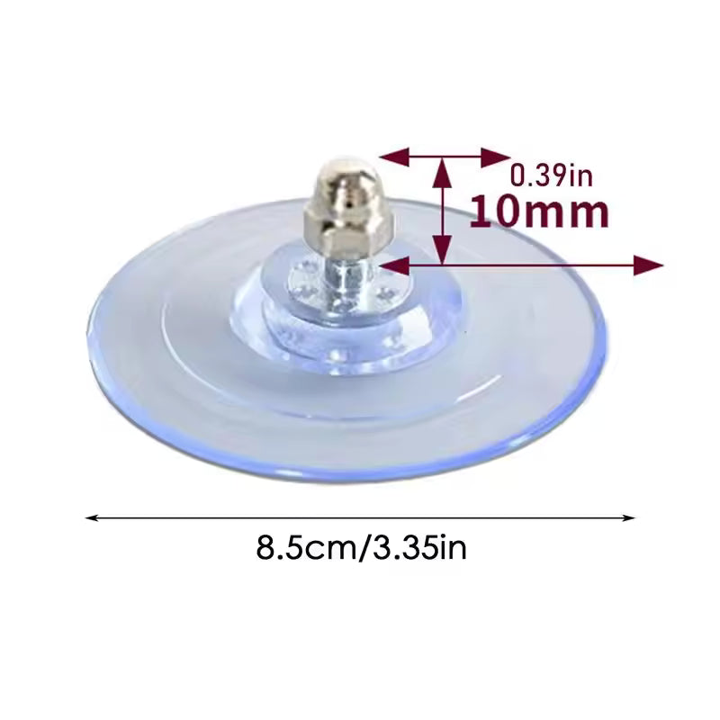 Cat Hammock Suction Mount – 4-Pack PVC Window Suction Pads with Screws, Holds Up to 20kg – Transparent Mounting Discs for Cat Window Lounger