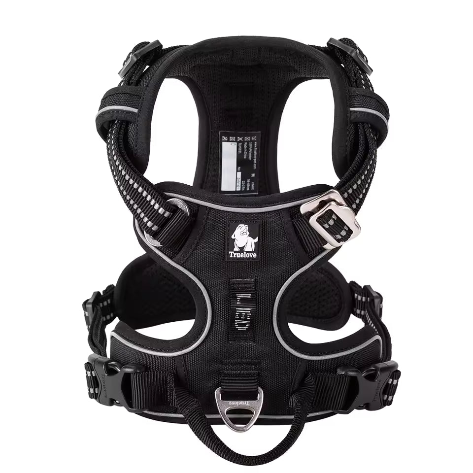 Winhyepet Dog Training Vest – Reflective Pet Harness with Lightweight Nylon Padding, Supportive Gear for Small, Medium, and Large Dogs