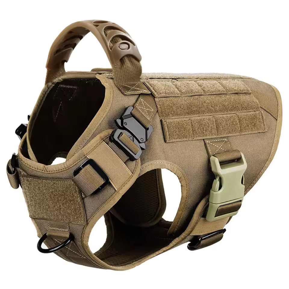 Heavy-Duty Dog Harness & Leash Set – Training & Walking Vest with Collar for Medium to Large Breeds like German Shepherds & Malinois