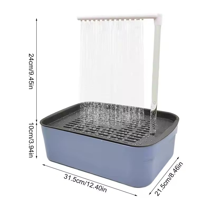 Electric Bird Bath with Circulating Water – USB-Powered Shower Tub for Parrots, Cockatoos, and Parakeets