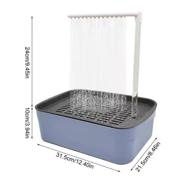 Electric Bird Bath with Circulating Water – USB-Powered Shower Tub for Parrots, Cockatoos, and Parakeets